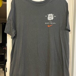 Nike Dark Gray Tee with Orange Swoosh